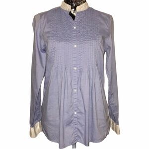 EUC Gap Polka Dot Pleated Blouse